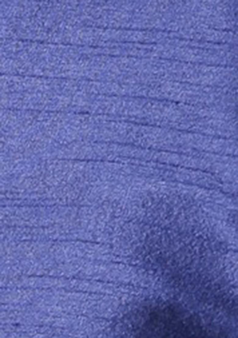 Blue Solid Silk Kurta Set For Men